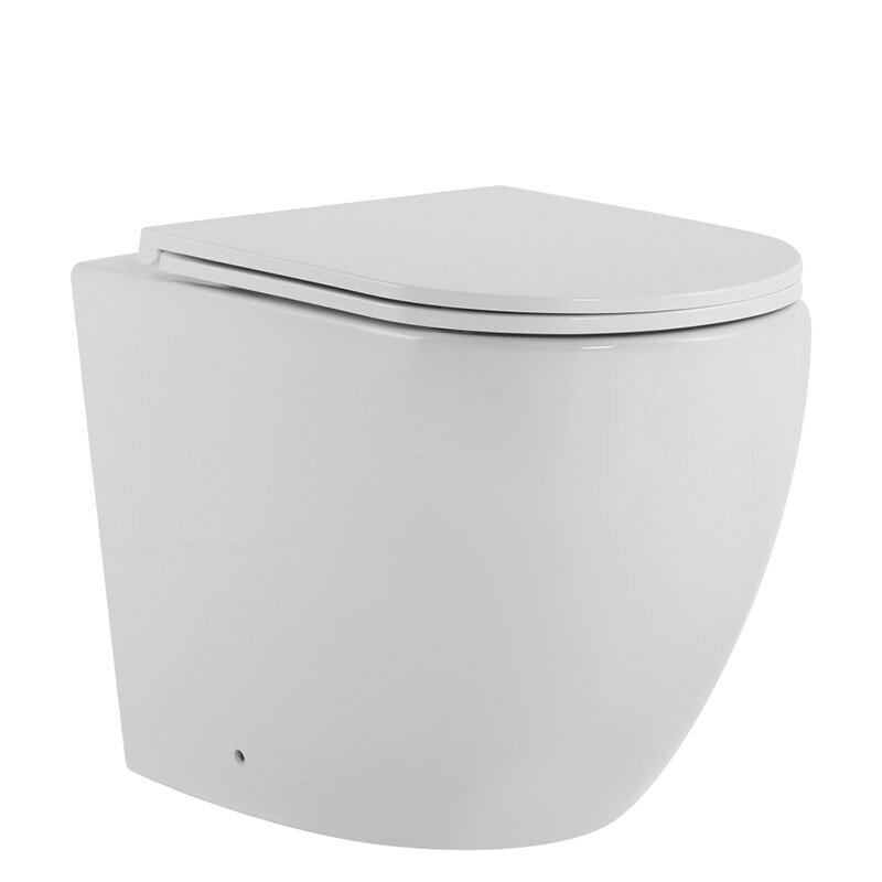 Изображение товара Приставной унитаз Abber Bequem AC1111T безободковый торнадо микролифт белый