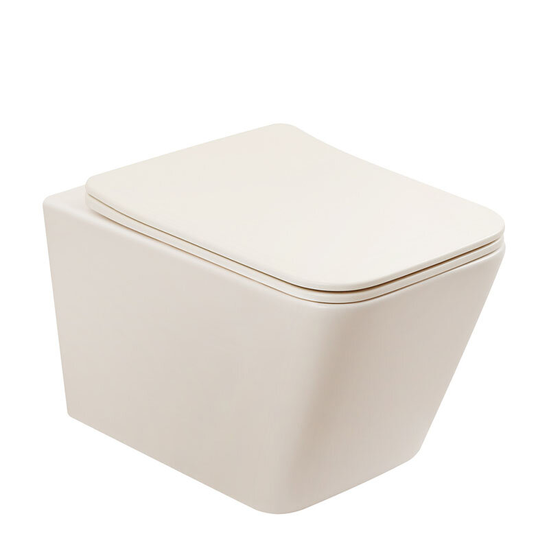 Изображение товара Подвесной унитаз Abber Rechteck AC1201MBE безободковый с микролифтом