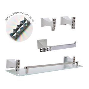 Изображение товара Набор аксессуаров Bronze de Luxe Grani 401000 хром