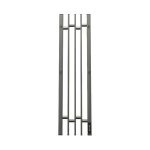 Изображение товара Полотенцесушитель электрический Apextermo Delta DL10183GF, ширина 20 см, высота 80 см, диммер справа, с крючками, цвет графит металлик