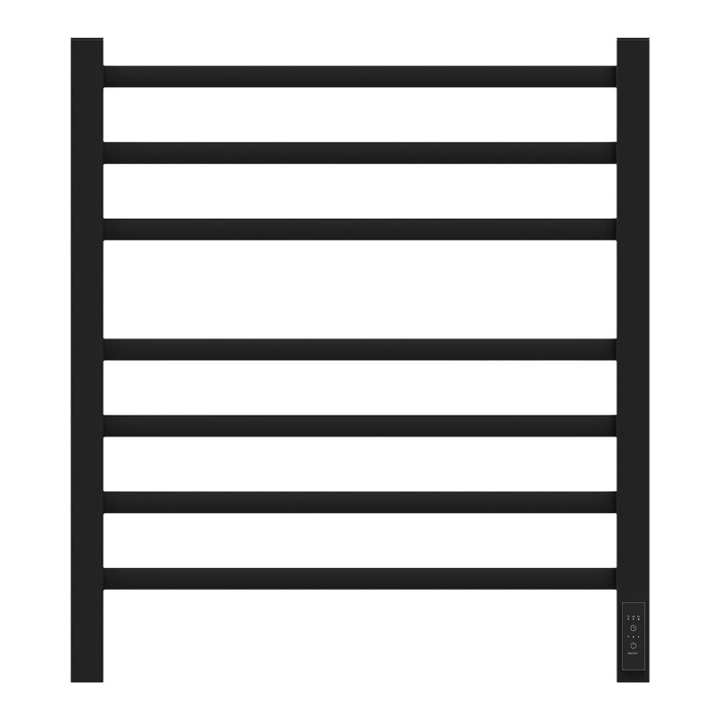 Изображение товара Полотенцесушитель электрический Apextermo Atlas AT00165BM, ширина 50 см, высота 60 см, диммер справа, цвет черный матовый