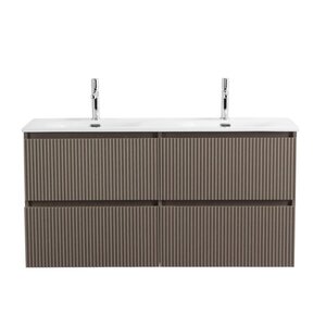 Изображение товара Тумба под раковину BelBagno UNO 120 см подвесная бежевый матовый Италия