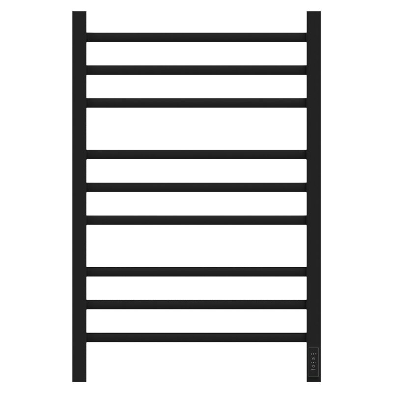 Изображение товара Полотенцесушитель электрический Apextermo Atlas AT00185BM, ширина 50 см, высота 80 см, диммер справа, цвет черный матовый
