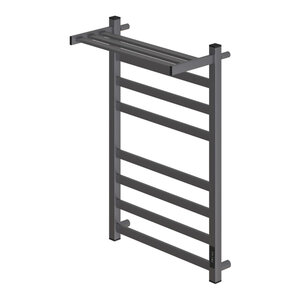 Изображение товара Полотенцесушитель электрический Apextermo Terra TR01185GM, ширина 50 см, высота 80 см, диммер справа, с полкой, цвет графит матовый