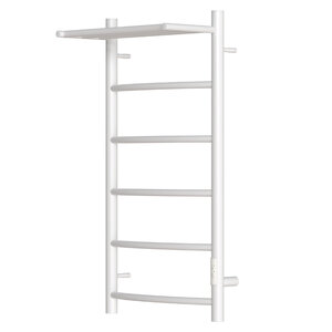 Изображение товара Полотенцесушитель электрический Apextermo Corona CR01184WM, ширина 50 см, высота 80 см, диммер справа, с полкой, цвет белый матовый