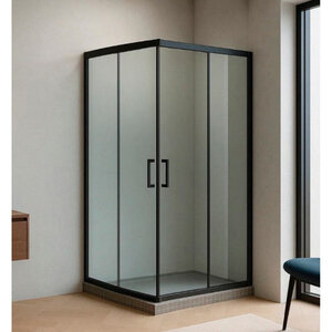 Изображение товара Душевой уголок Royal Bath RB70HPD-T-BL, 70 x 70 см, стекло прозрачное, профиль черный