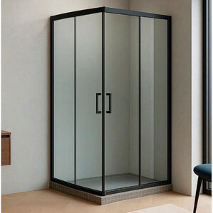 Изображение товара Душевой уголок Royal Bath RB7580HPD-T-BL, 80 x 75 см, стекло прозрачное, профиль черный