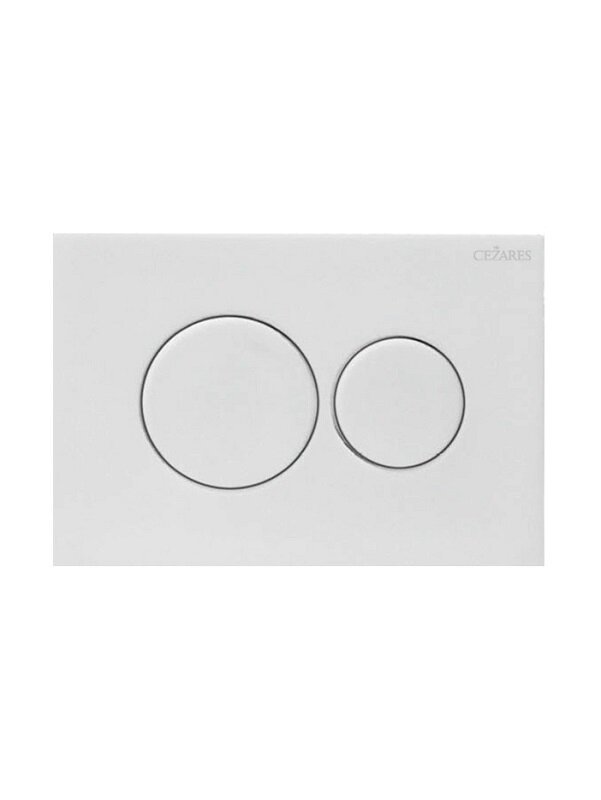 Изображение товара Клавиша смыва Cezares Pneumatic PN1-BTN-BL пневматическая белый глянец