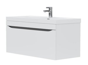 Изображение товара Подвесная тумба под раковину 100 см белая Volna Prime tpPRIME100.1Y-01