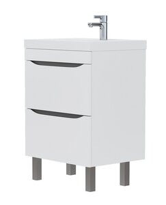 Изображение товара Тумба под раковину Volna Prime tnPRIME60.2Y-01, 60 см, напольная, белый
