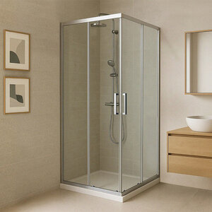 Изображение товара Душевой уголок Royal Bath RB7080HPD-T-ST 80 х 70 см, стекло прозрачное, профиль сатин