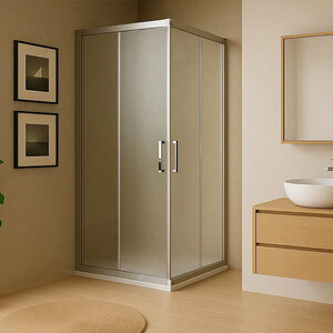 Изображение товара Душевой уголок Royal Bath RB7085HPD-C-ST 85 х 70 см, стекло матовое, профиль сатин