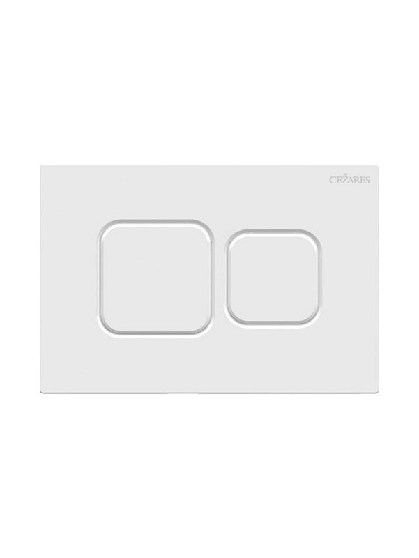 Изображение товара Клавиша смыва Cezares Pneumatic PN2-BTN-BL белый глянец пневматическая для унитаза