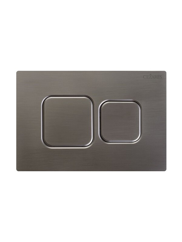 Изображение товара Клавиша смыва Cezares Pneumatic PN2-BTN-GM пневматическая, оружейная сталь