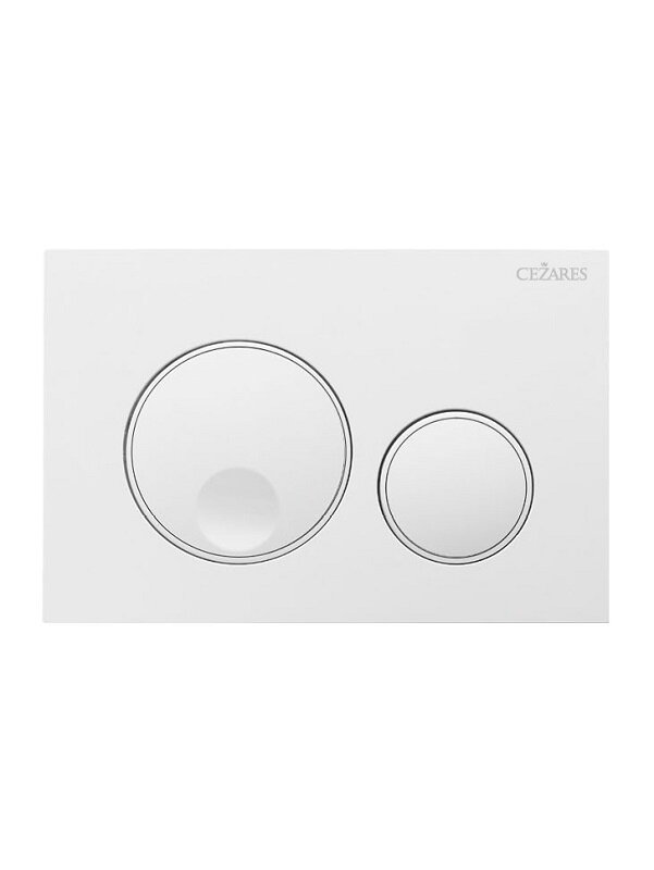 Изображение товара Клавиша смыва Cezares RELAX-BTN-BL, механическая, цвет белый глянец