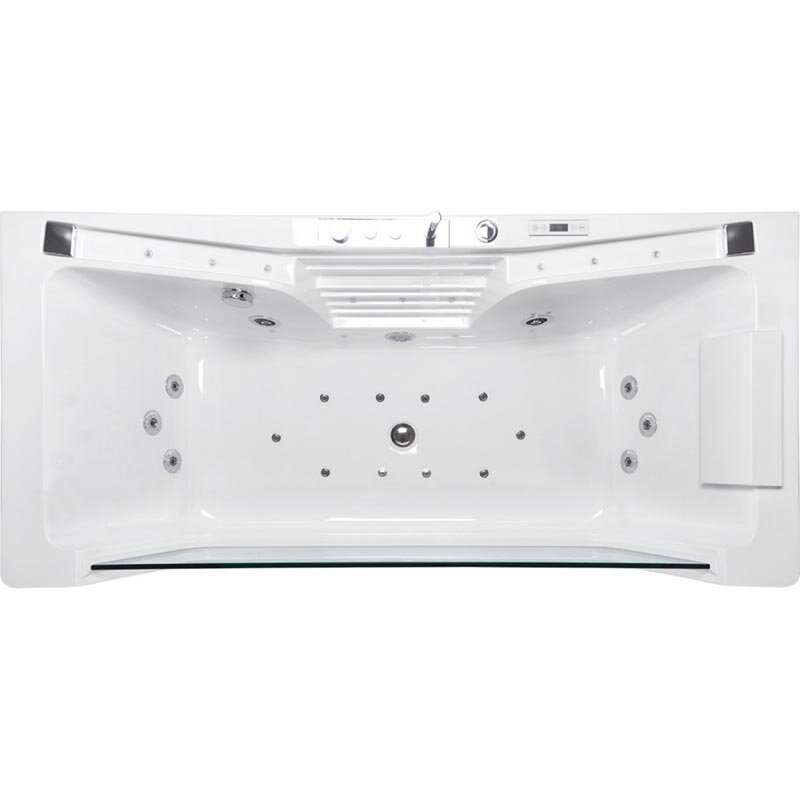 Изображение товара Гидромассажная ванна Frank F151 пристенная 180x85 см с подсветкой и дезинфекцией