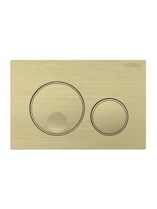 Изображение товара Клавиша смыва для унитаза механическая Cezares RELAX-BTN-BORO брашированное золото