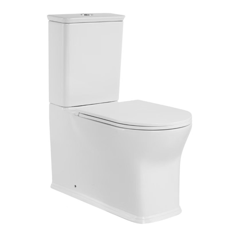 Изображение товара Унитаз-компакт безободковый SantiLine SL-5042 с микролифтом и системой Торнадо