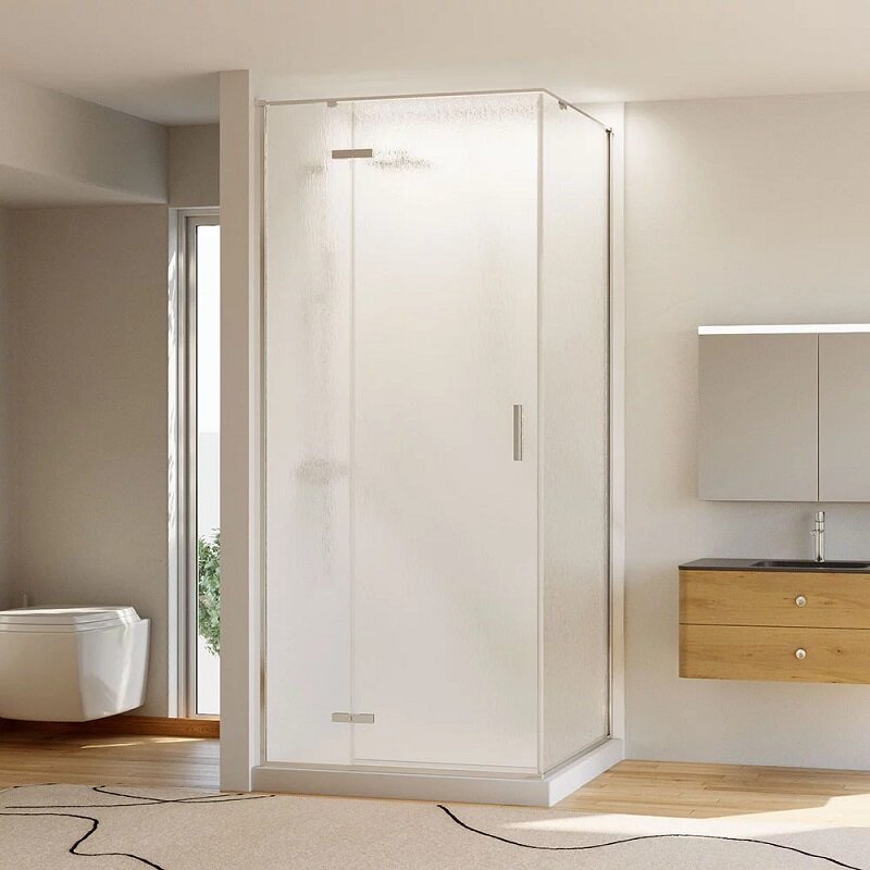 Изображение товара Душевой уголок Veconi Rovigo RV073R/L-9090-06-C4 90x90 см хром стекло дождь