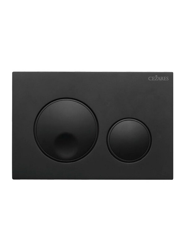 Изображение товара Клавиша смыва Cezares RELAX-BTN-NOP черная матовая механическая