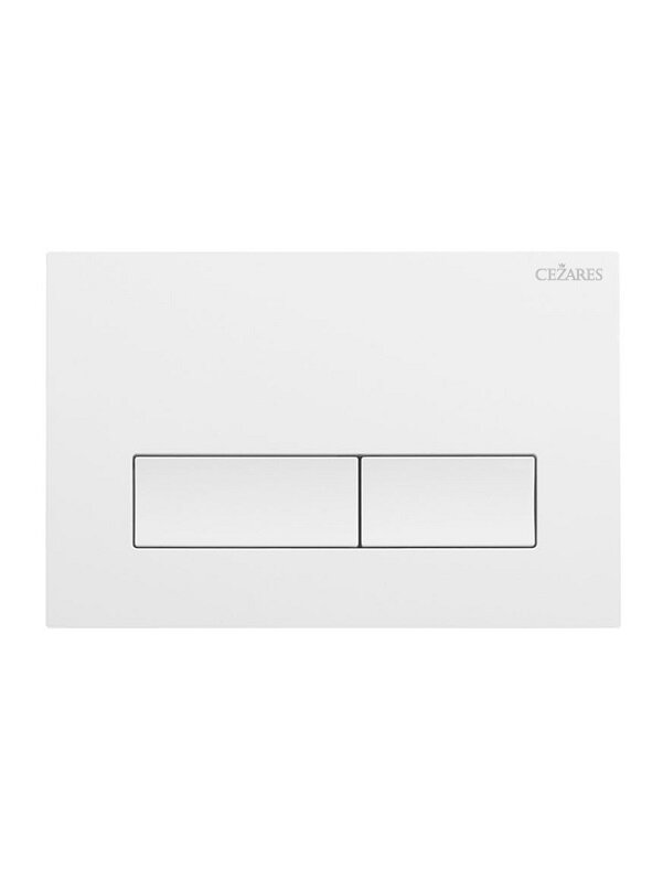Изображение товара Клавиша смыва Cezares SLIDER-BTN-BL механическая белый глянец для унитаза