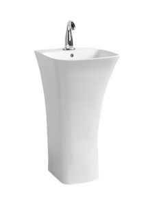 Изображение товара Раковина-моноблок SantiLine SL-4016 45 см фаянс белая для ванной и кухни