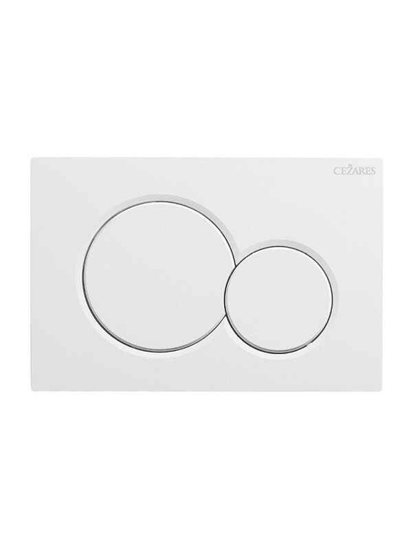Изображение товара Клавиша смыва Cezares STYLUS-BTN-BL механическая белый глянец