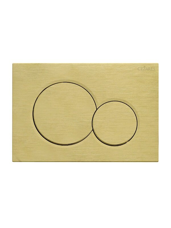 Изображение товара Клавиша смыва Cezares STYLUS-BTN-BORO в золоте для унитаза и инсталляций Изображение товара Клавиша смыва Cezares STYLUS-BTN-BORO в золоте для унитаза и инсталляций