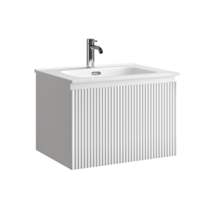 Изображение товара Подвесная тумба под раковину Sancos SNOB R 1.0 60 см белая МДФ стильная и практичная