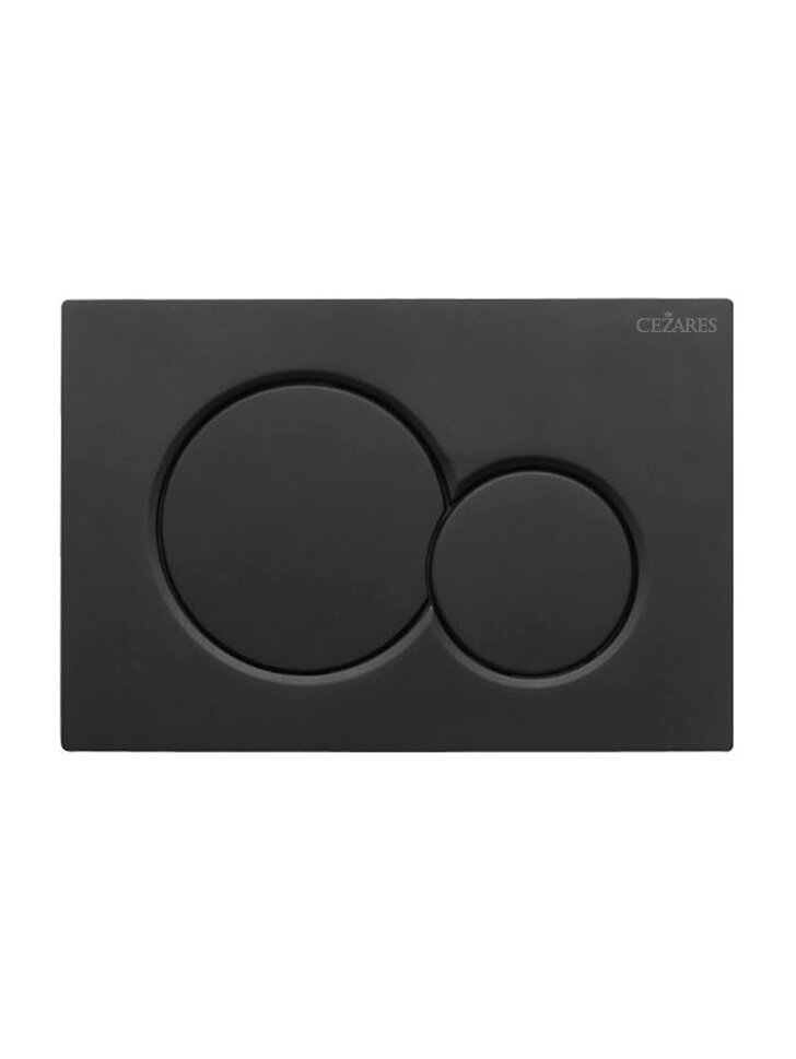 Изображение товара Клавиша смыва Cezares STYLUS-BTN-NOP механическая черный матовый для унитаза