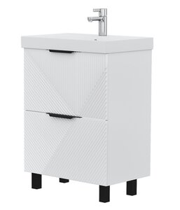 Изображение товара Тумба под раковину Volna Geometry tnGEOMETRY60.2Y-01, 60 см, напольная, белый