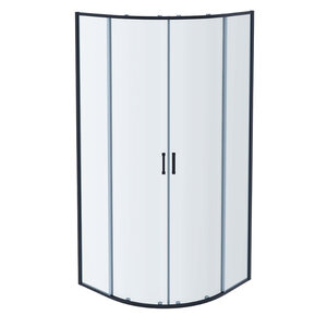 Изображение товара Душевой уголок Aquatek Ария AQ ARI RO 09020GM, 90 х 90 см, стекло прозрачное, профиль вороненая сталь, gunmetal