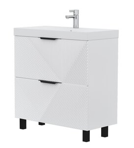 Изображение товара Тумба под раковину Volna Geometry tnGEOMETRY80.2Y-01, 80 см, напольная, белый