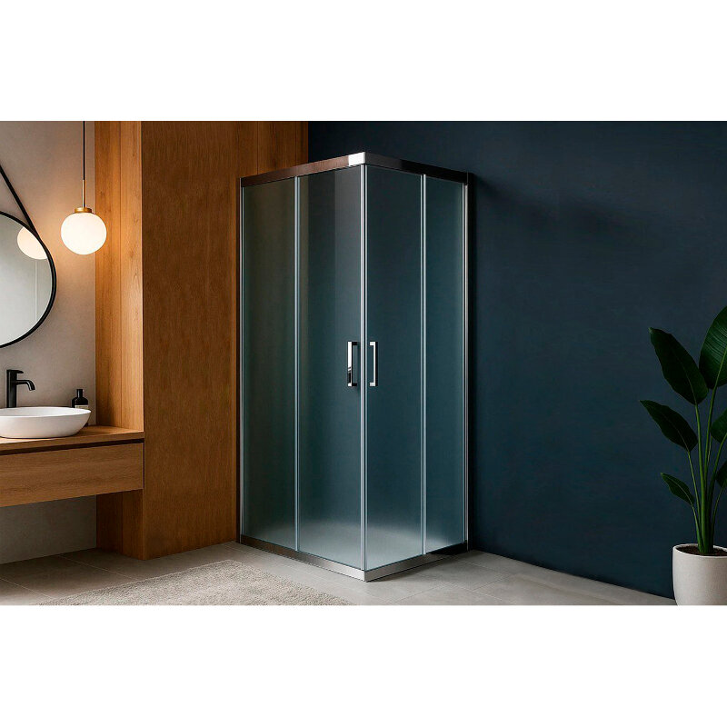 Изображение товара Душевой уголок Royal Bath RB7585HPD-C-CH 85x75 см матовое стекло хром профиль Изображение товара Душевой уголок Royal Bath RB7585HPD-C-CH 85x75 см матовое стекло хром профиль