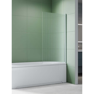 Изображение товара Шторка на ванну Aquatek AQ.BS.080.2CH, 80 см, стекло рифленое, профиль хром