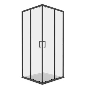 Изображение товара Душевой уголок Aquatek AQ.KV.090.1BL, 90 x 90 см, стекло прозрачное, профиль черный матовый