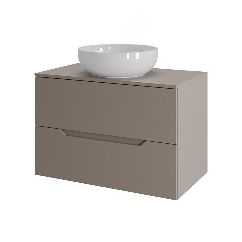 Изображение товара Тумба с раковиной Orange Line Li-70TuLMDF+B07-420W 70 см подвесная белая матовая