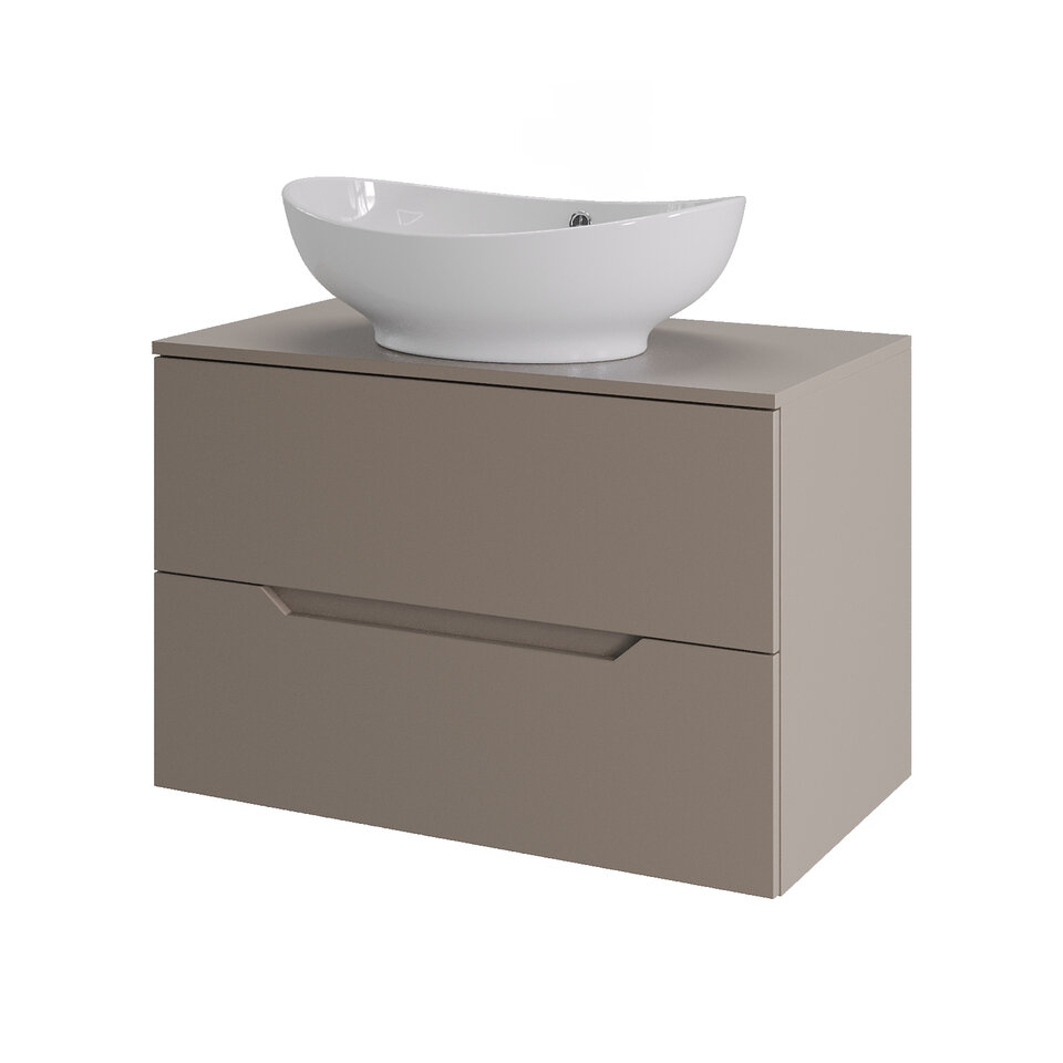 Изображение товара Тумба с раковиной Orange Line 70 см подвесная латте матовая