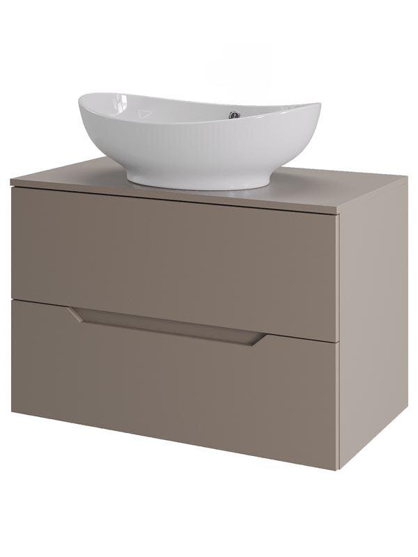 Изображение товара Тумба с раковиной Orange Line 70 см подвесная латте матовая