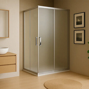 Изображение товара Душевой уголок Royal Bath RB7095HPD-C-ST 95 х 70 см, стекло матовое, профиль сатин