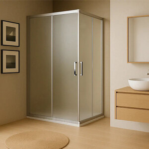 Изображение товара Душевой уголок Royal Bath RB7510HPD-C-ST 100 х 75 см, стекло матовое, профиль сатин