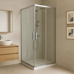 Изображение товара Душевой уголок Royal Bath RB9510HPD-T-ST 100 х 95 см, стекло прозрачное, профиль сатин