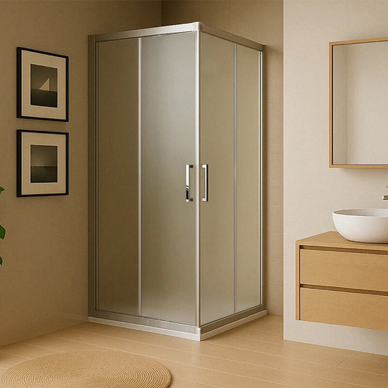 Изображение товара Душевой уголок Royal Bath RB9510HPD-C-ST 100x95 см матовое стекло сатин профиль