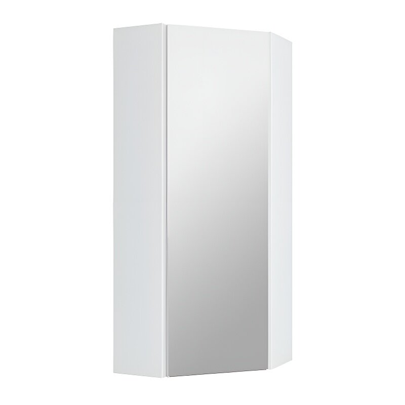 Изображение товара Зеркальный шкаф Runo Кредо 30 см угловой белый влагостойкий для ванной