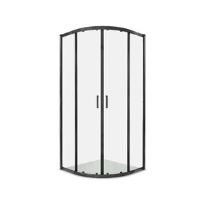 Изображение товара Душевой уголок Aquatek AQ.RO.100.1BL, 100 x 100 см, стекло прозрачное, профиль черный матовый