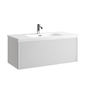 Изображение товара Тумба под раковину Sancos SNOB R 1.0, SNR1.0100W, 100 см, подвесная, Bianco