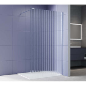 Изображение товара Душевая стенка Aquatek Walk in AQ.WI.140.2CH, 140 см, стекло рифленое, профиль хром