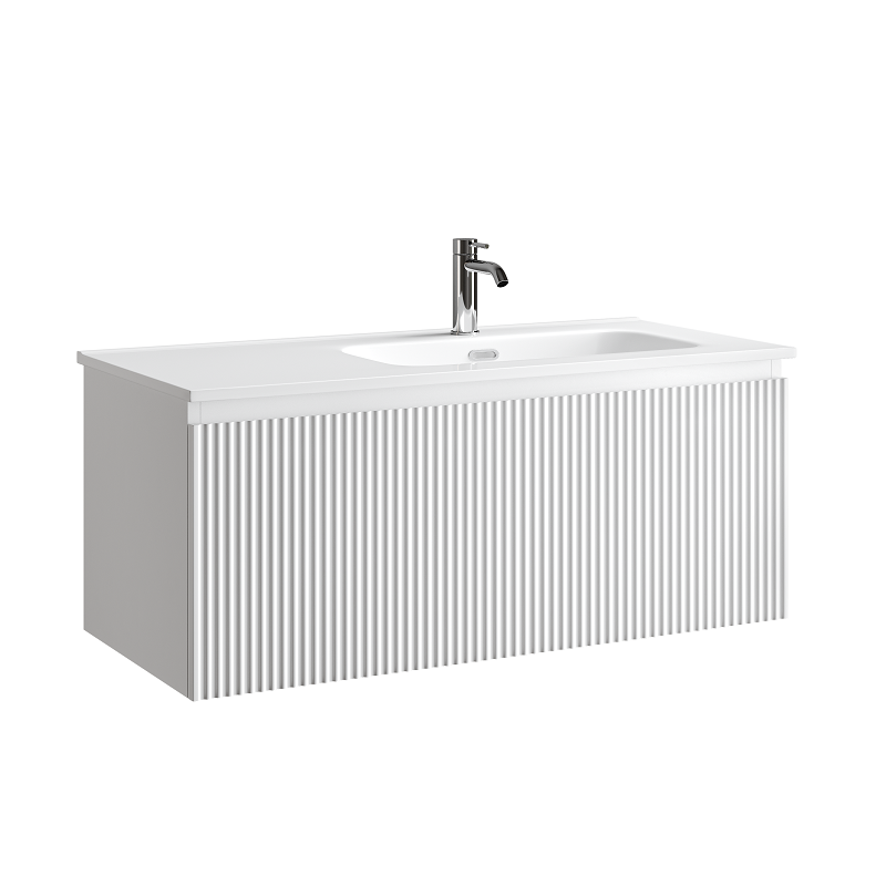 Изображение товара Тумба под раковину Sancos SNOB R 1.0, подвесная, 100 см, Bianco