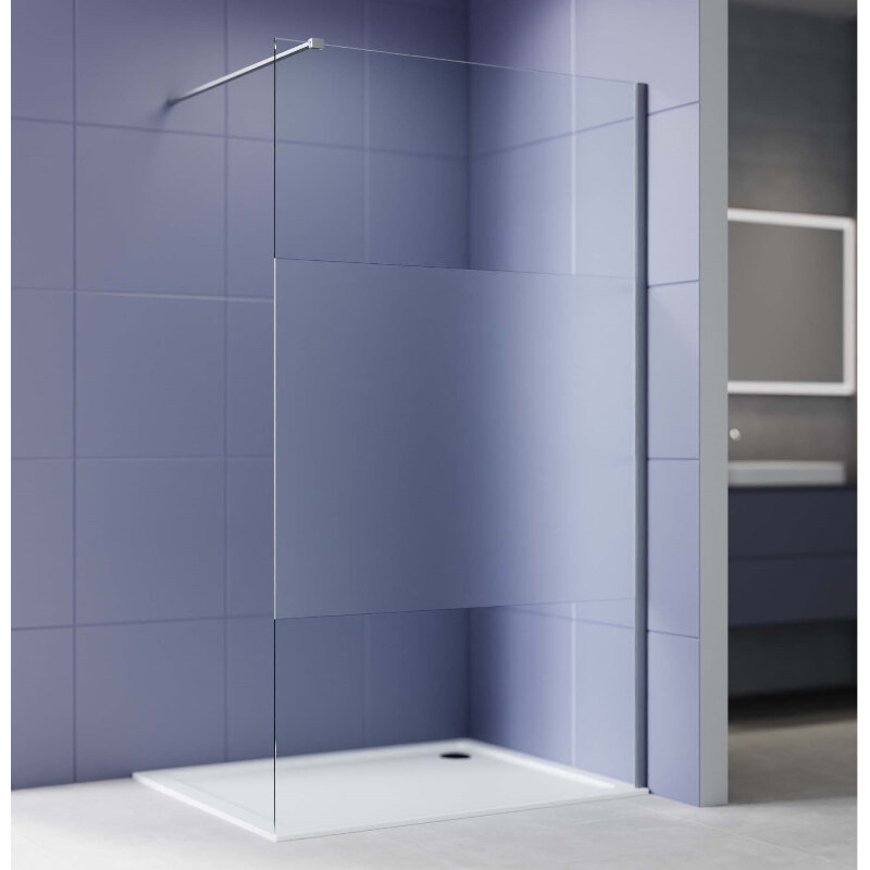 Изображение товара Душевая стенка Aquatek Walk in AQ.WI.140.3GM 140 см без дверей Россия