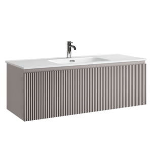 Изображение товара Тумба под раковину Sancos SNOB R 1.0, SNR1.0120SM, 120 см, подвесная, Doha Soft